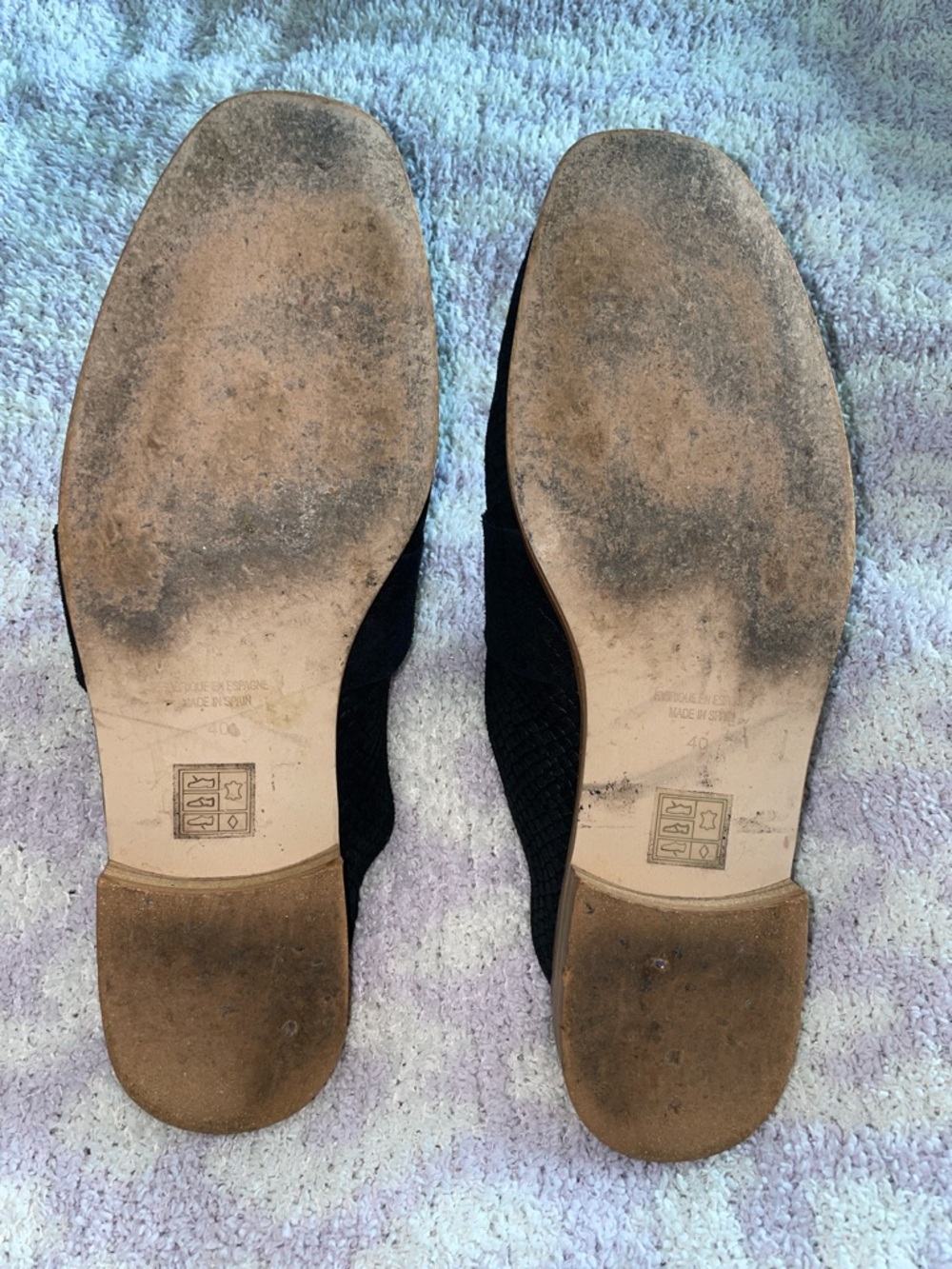 Free People At Ease Loafer Black Slip On Mules Sz 40 - Picture 8 of 10